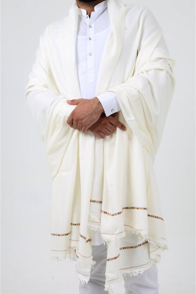 Pashmina Black and White Shawl