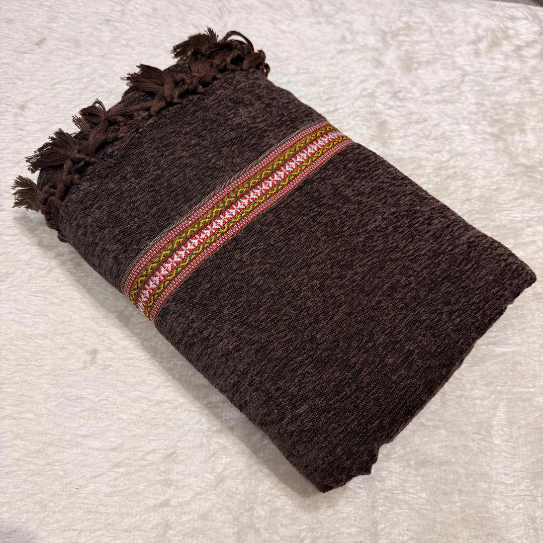 Pure Velvet Shawl For Men Traditional Dussa Shawl - vs 07