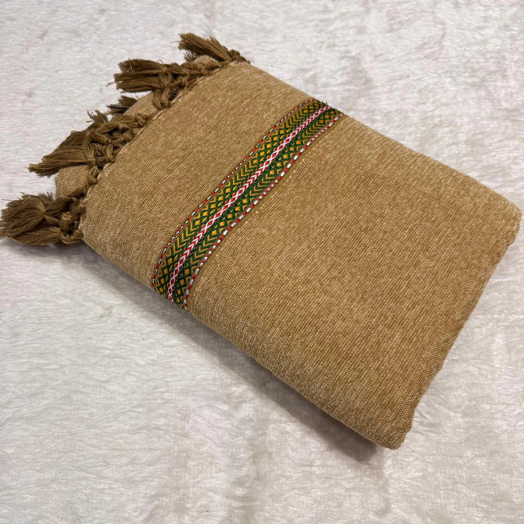 Pure Velvet Shawl For Men Traditional Dussa Shawl - vs 07